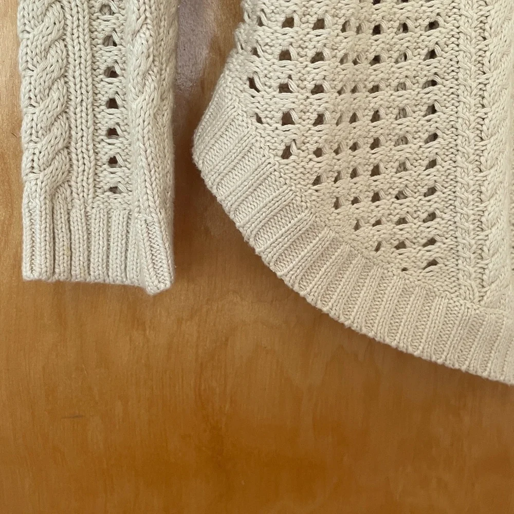 Eight Eight Eight Tan Crew Neck Cotton Sweater - Picture 5 of 8